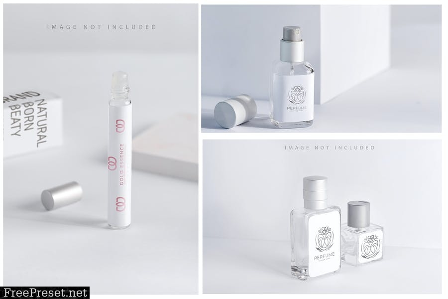 Perfume Bottle Mockup Set 4 M54XLZU