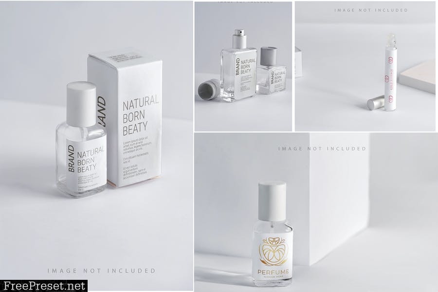 Perfume Bottle Mockup Set 4 M54XLZU