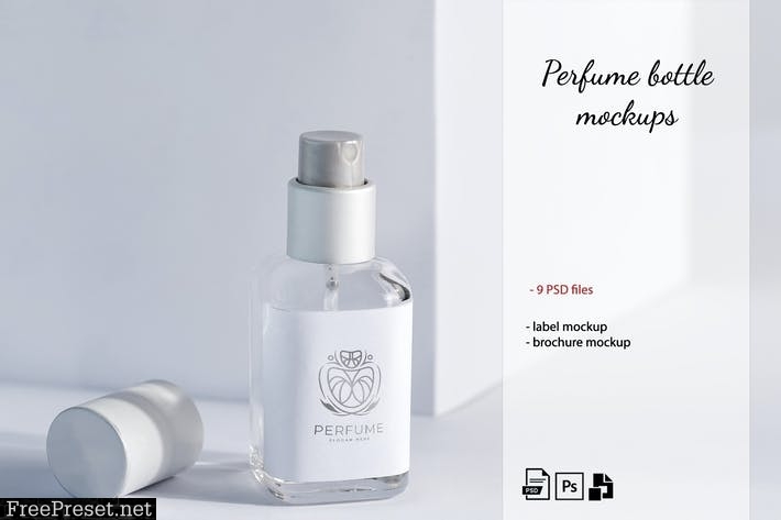 Perfume Bottle Mockup Set 4 M54XLZU