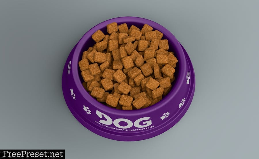 Pet Food Bowl Mockup 6CH4PVB