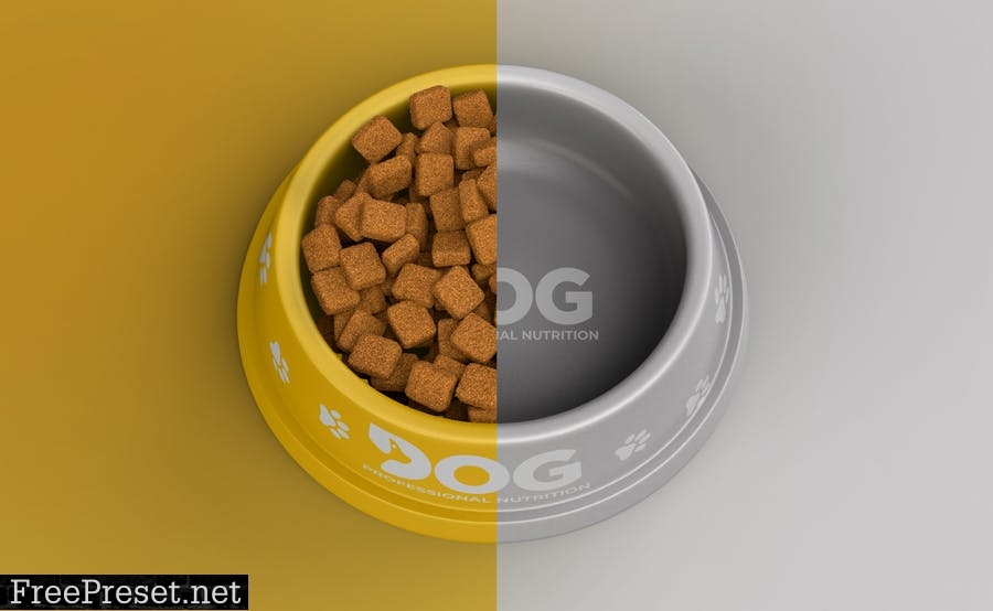 Pet Food Bowl Mockup 6CH4PVB