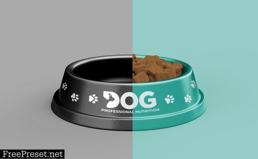 Pet Food Bowl Mockup 6CH4PVB