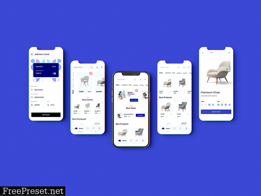 Phone - Mobile - App - UI - Screen Mockup KFHGQYL