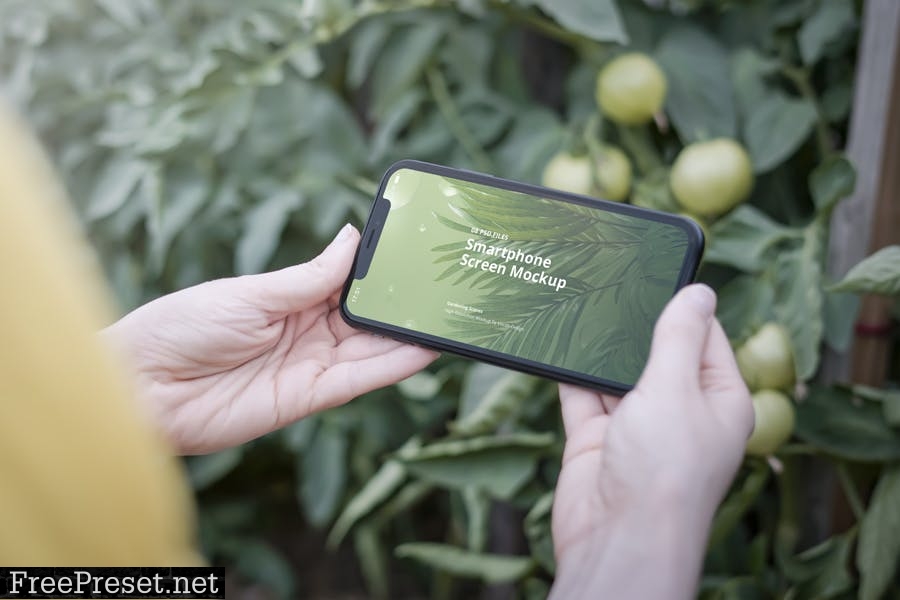 Phone Mockup Gardening Scenes TK5F72V