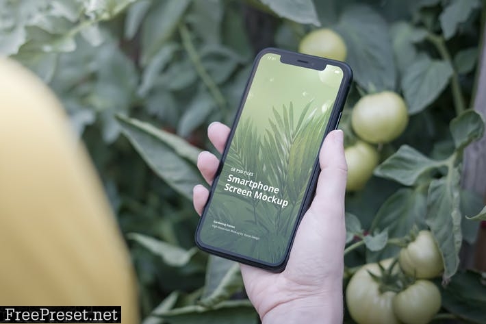 Phone Mockup Gardening Scenes TK5F72V