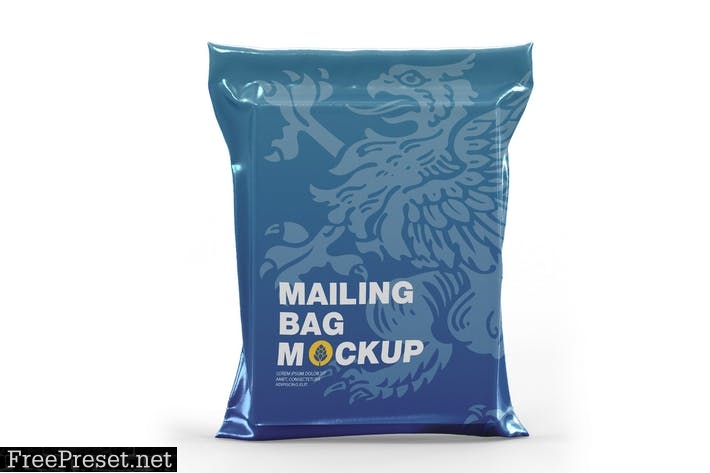 Plastic delivery Bag Mockup