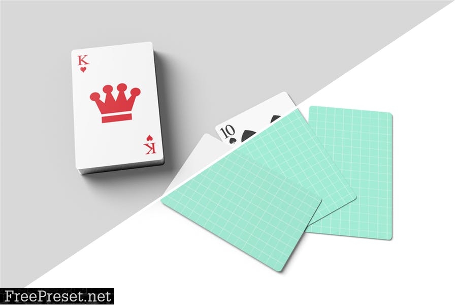 Poker Card Display Mockup BE43KQL