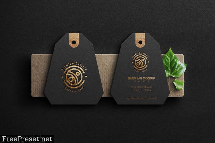 Premium Mockup Logo - Hang Tag KVEFPY4