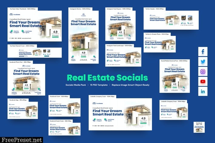 Real Estate Social Pack DCJD9W4