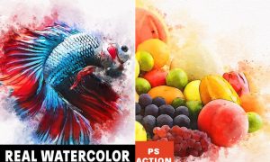 Real Watercolor Photoshop Action