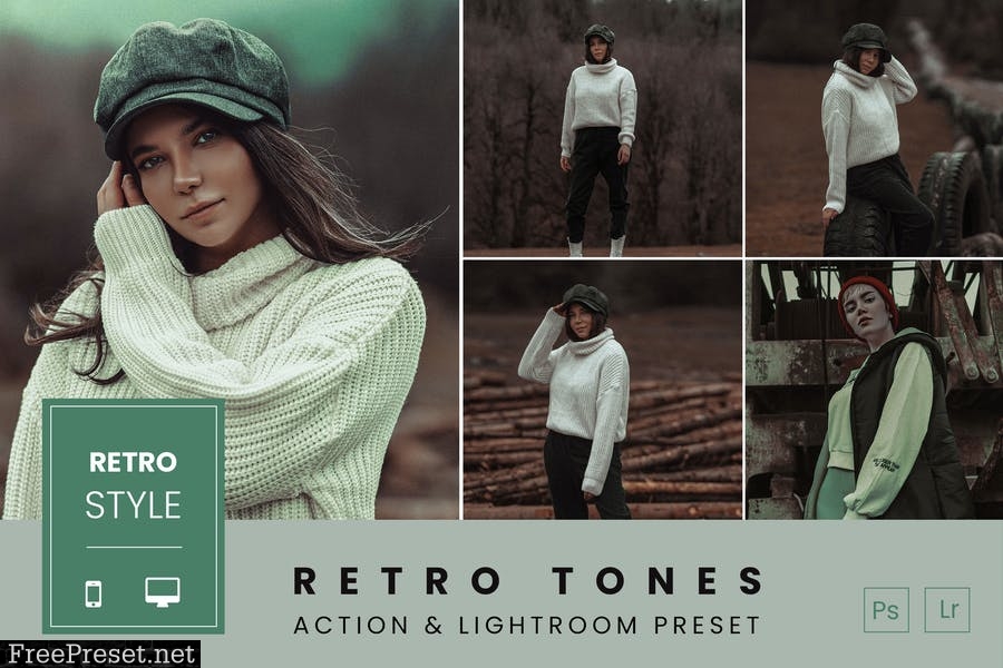 Retro Tones Action & Lightroom Preset