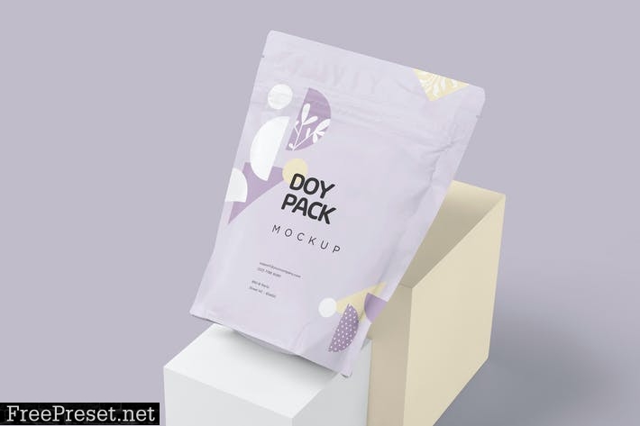 Free Doypack Packaging Mockup