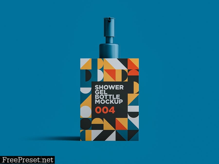 Shower Gel Bottle Mockup 004