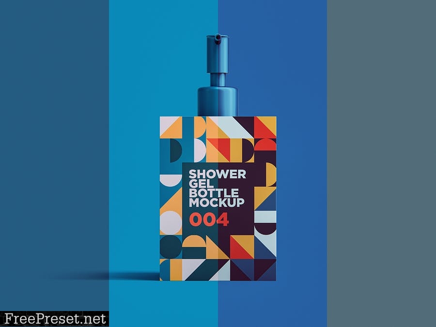 Shower Gel Bottle Mockup 004