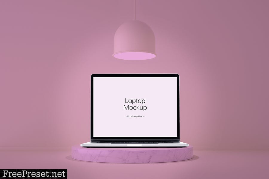 Simple Laptop Mockup SF6L2KS