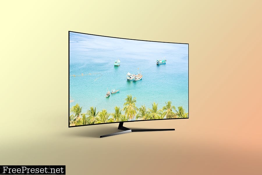 Sleek TV Mockup [VOL2] C7EYHBJ