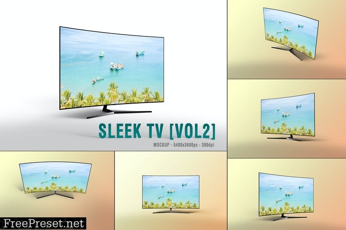 Sleek TV Mockup [VOL2] C7EYHBJ