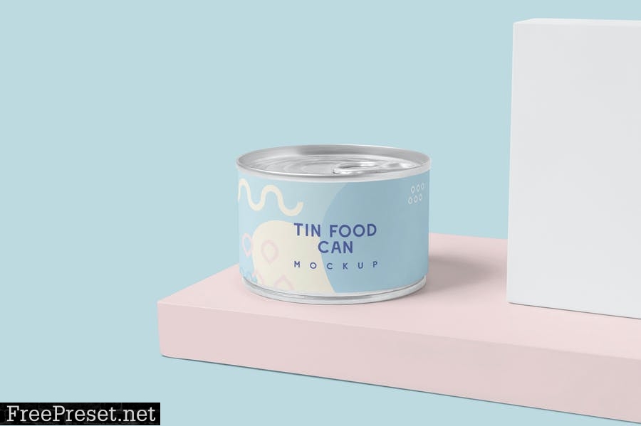 Small Food Can Mockups NWQD83V