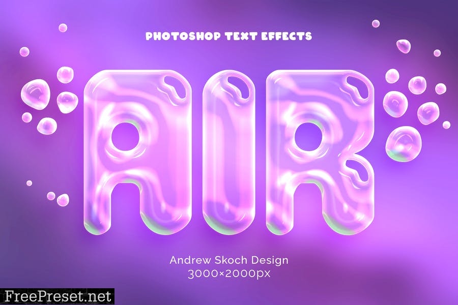 Soap Bubbles Text and Logo Effect UWTF334