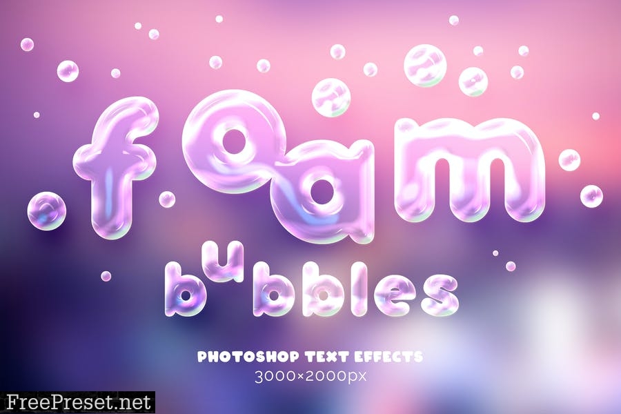 Soap Bubbles Text and Logo Effect UWTF334