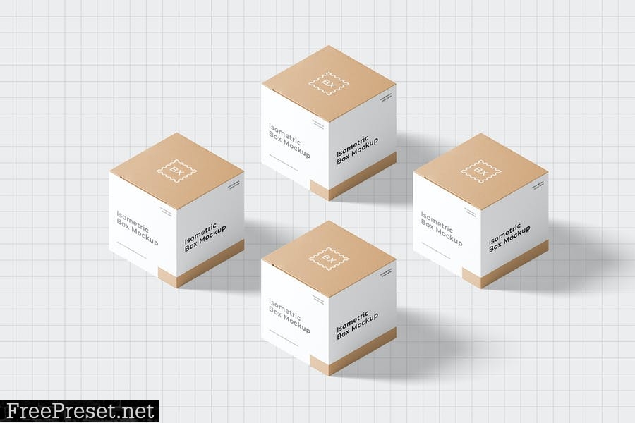 Square Box Mockup SXYW65D