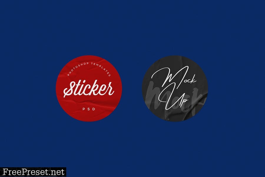 Sticker Mockup 9P4GKFQ