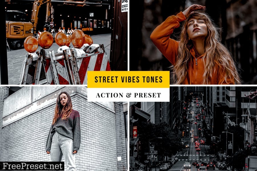 Street Vibes Tones Action & Lightroom Preset