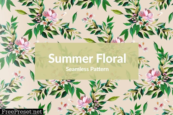 Summer Floral Seamless Pattern VKH2DMP