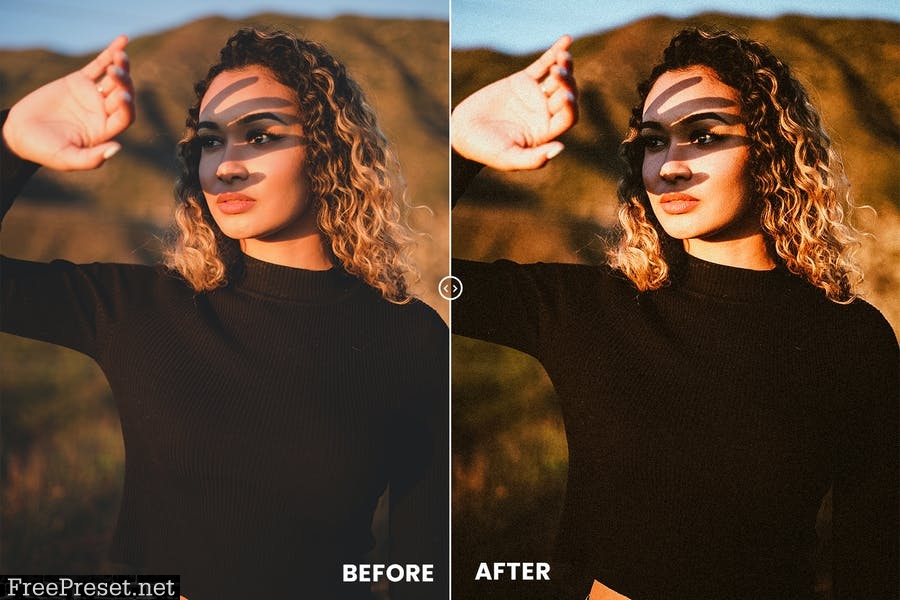 Sun Kissed Face Action & Lightrom Presets