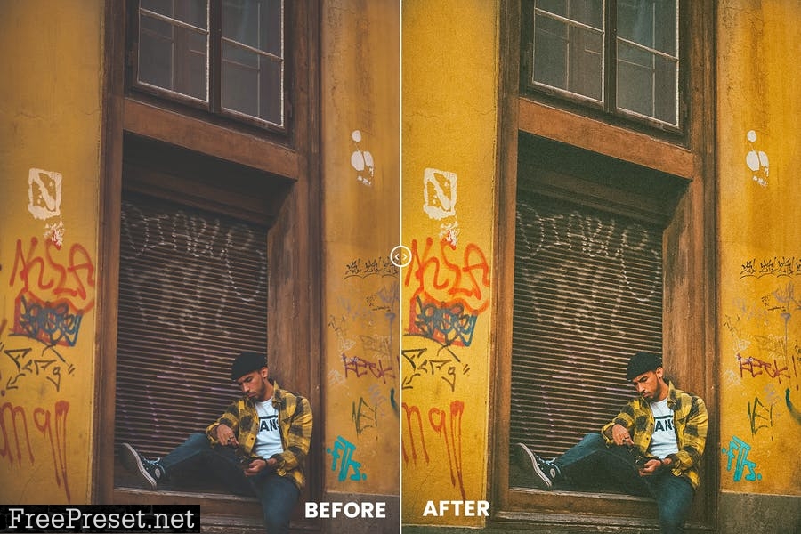 Sunny Yellow Action & Lightrom Presets