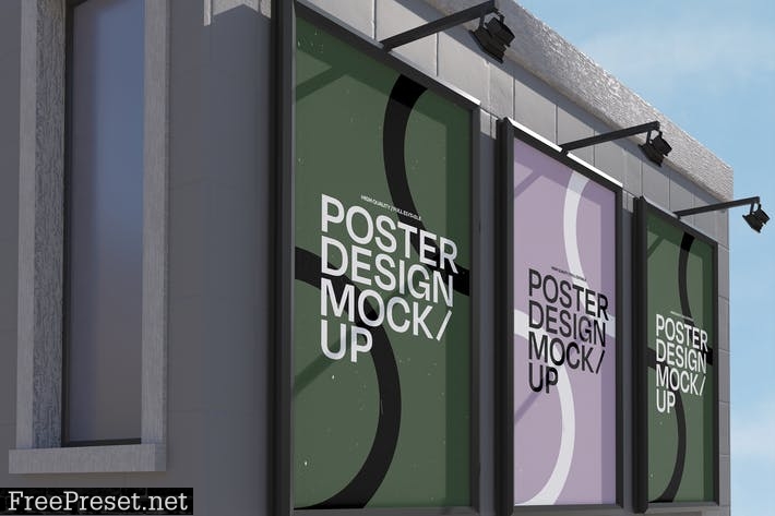 Three Poster Mockup E7246R3