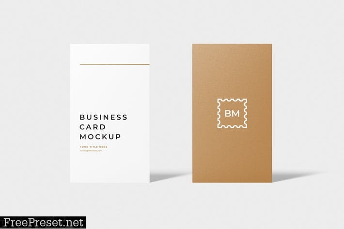 Vertical Business Card Mockup FAPZVC8