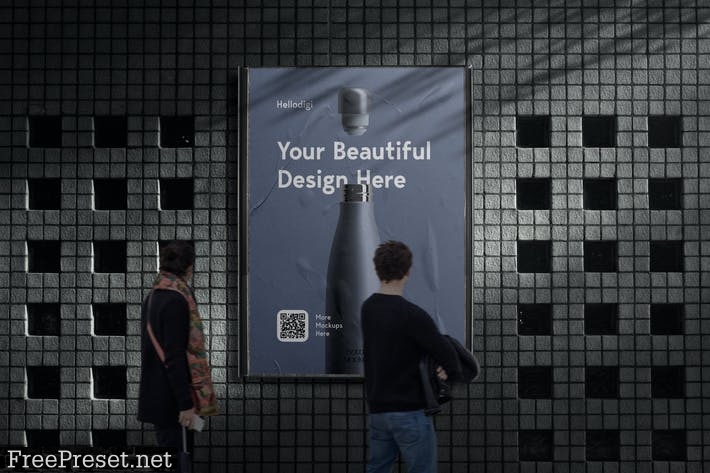 Wall Poster Mockup CM5GTMN