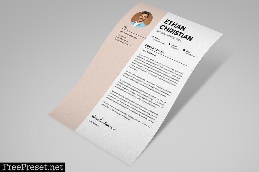 Web Designer CV Resume VJSR3VV