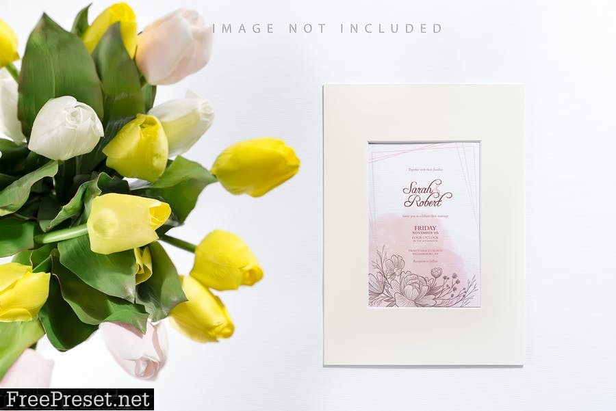 Wedding postcard mockup 2 9L5CRBZ