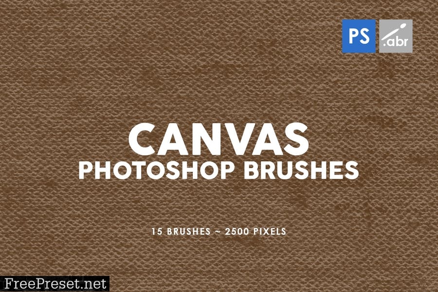 15 Canvas Photoshop Stamp Brushes YMQZFX5