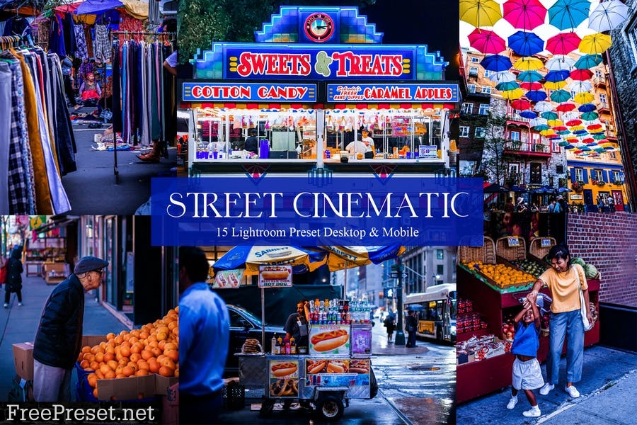 15 Street Cinematic Lightroom Presets
