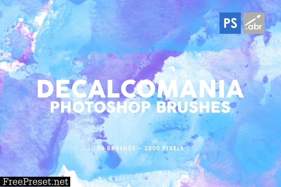 30 Decalcomania Photoshop Stamp Brushes 3 QX4EGAG