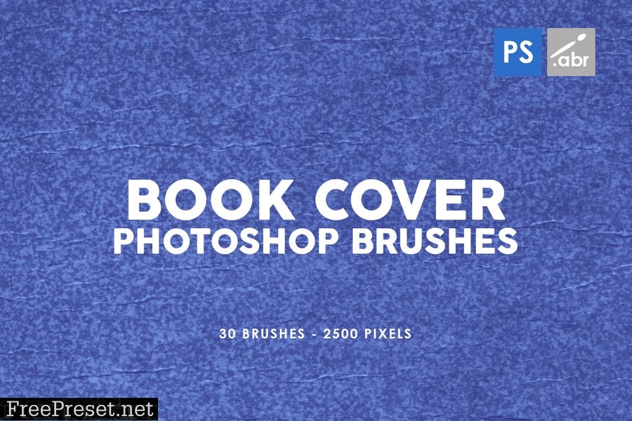 30 Retro Book Cover Photoshop Stamp Brushes C7HESGB