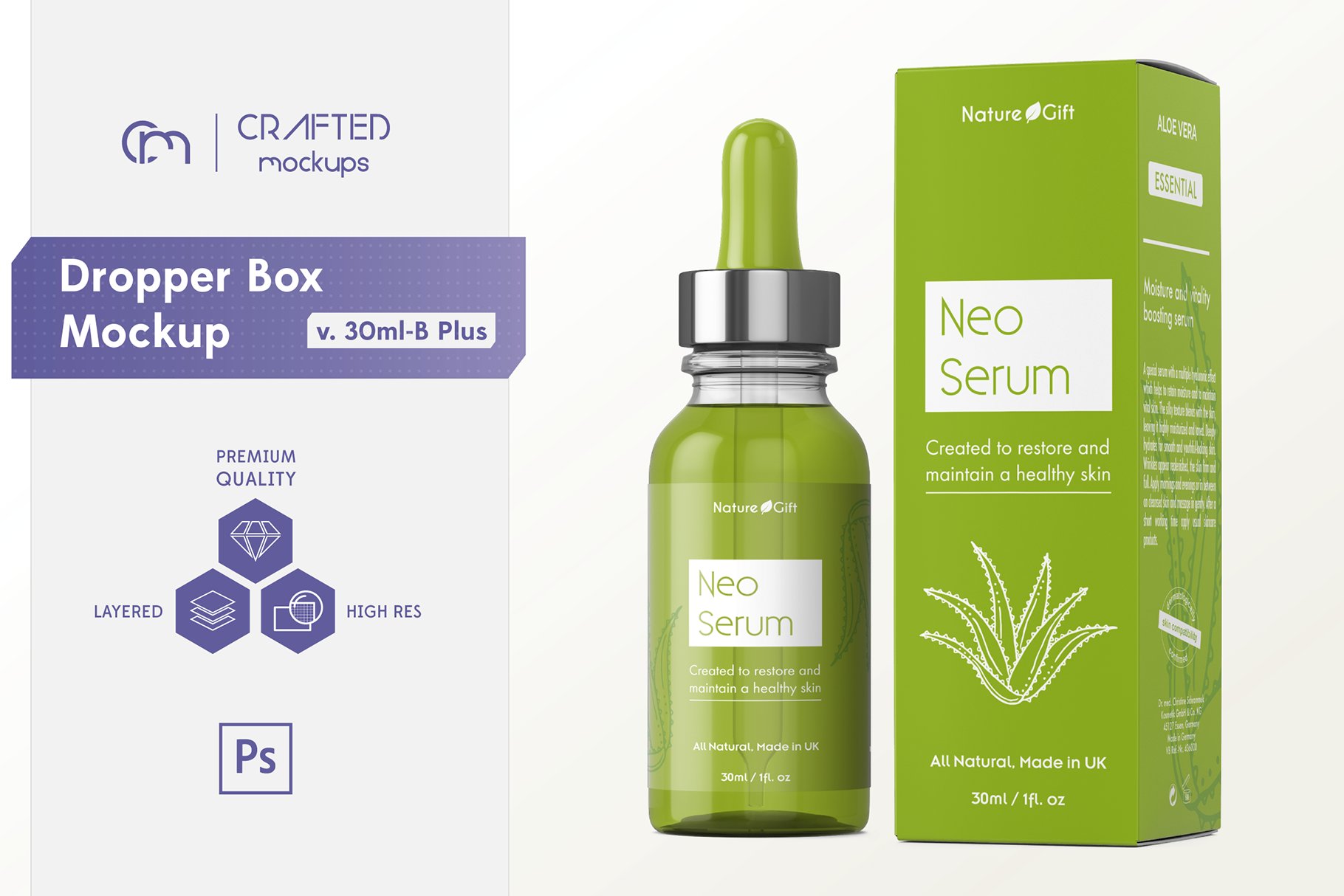 30ml Dropper Box Mockup v.1 4886147