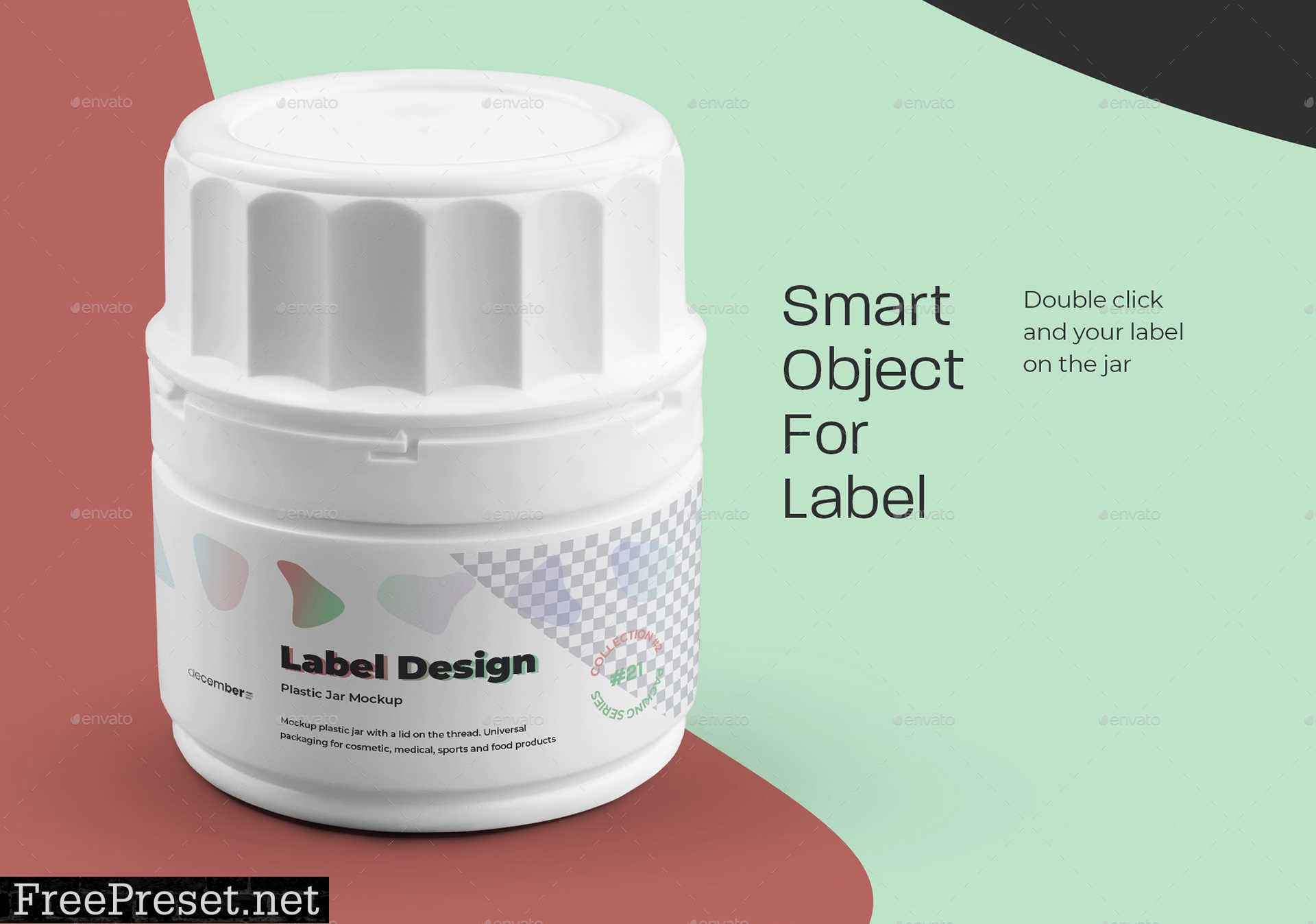 6 Mockups Plastic Small Jar 28153481