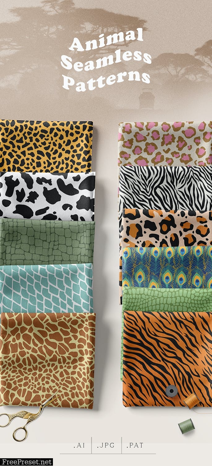 Animal Skin Seamless Patterns E3ZNLSV