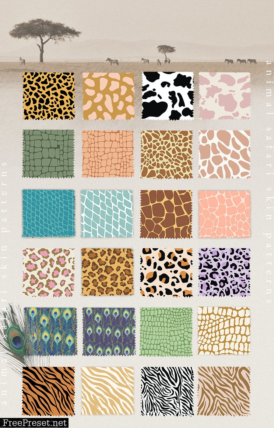 Animal Skin Seamless Patterns E3ZNLSV