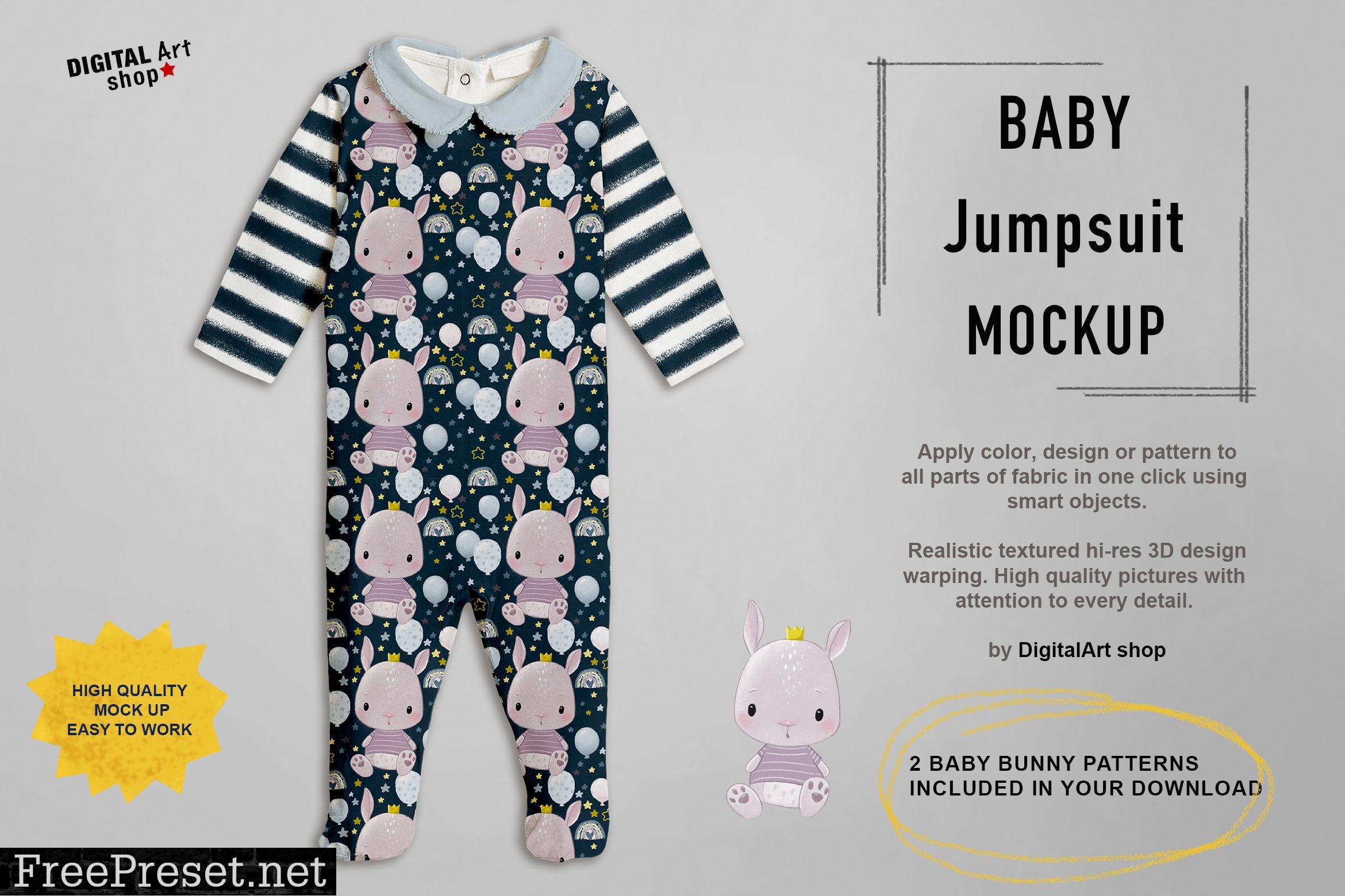 Baby Jumpsuit Mock Up 6304759