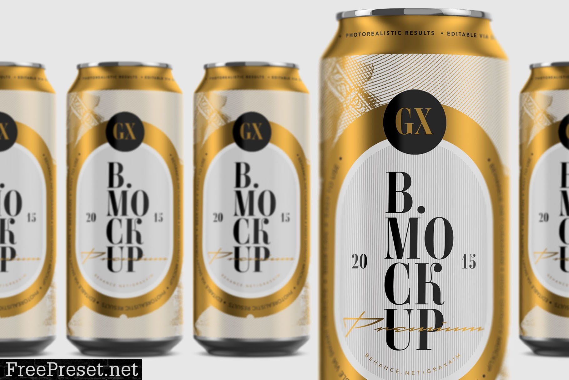 Beer/Soda Can Mockup - Larger 4928128