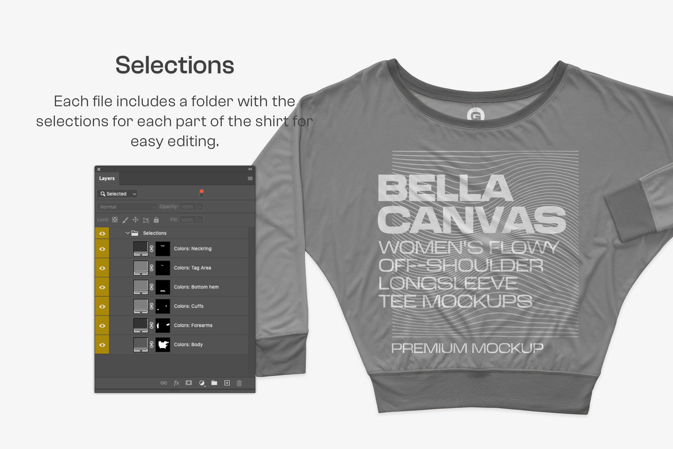 Bella Canvas 8850 Flowy Tee Mockups 6325259