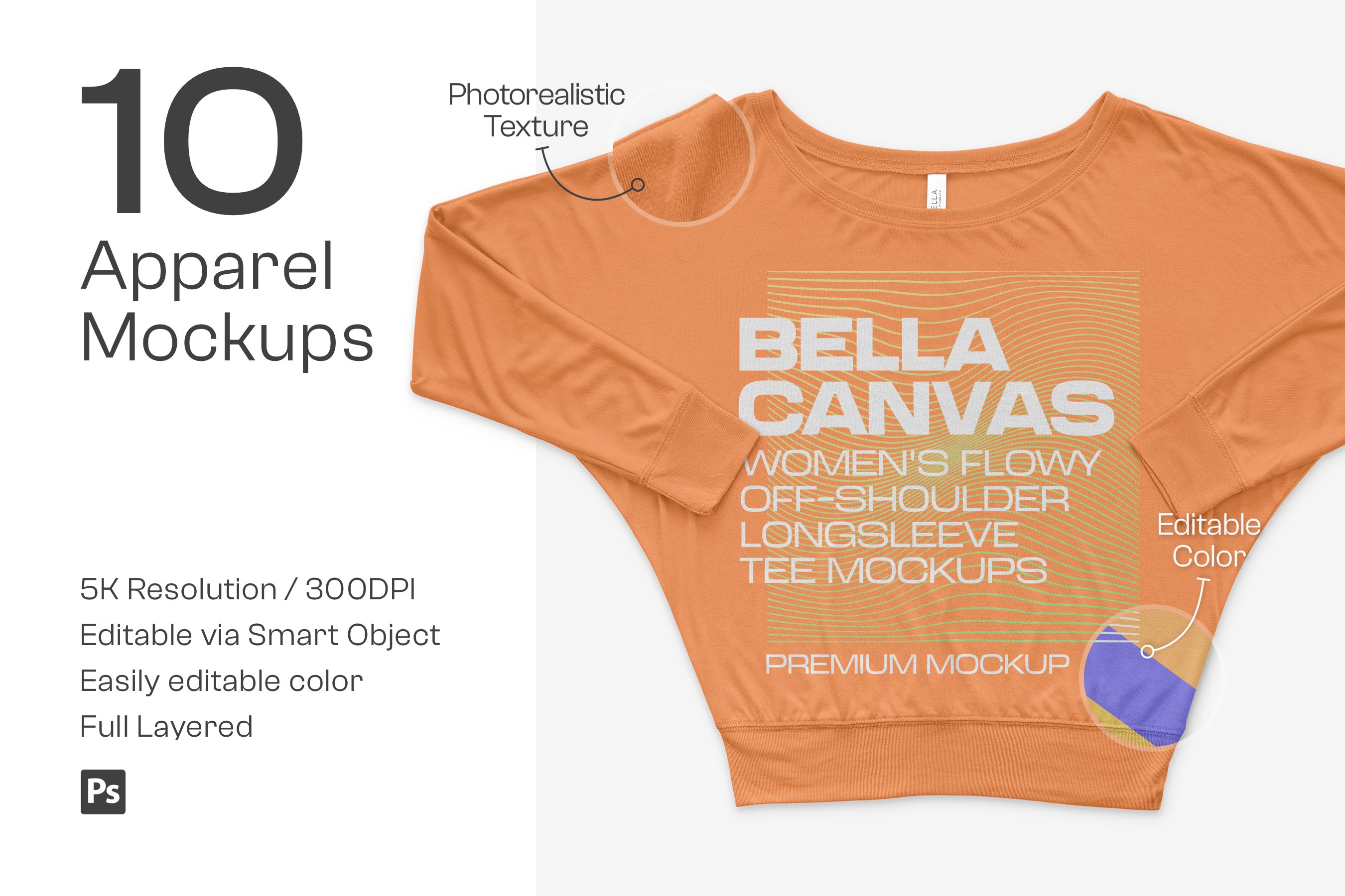 Bella Canvas 8850 Flowy Tee Mockups 6325259