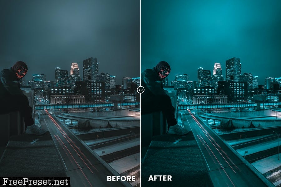 Blue Night Action & Lightrom Presets