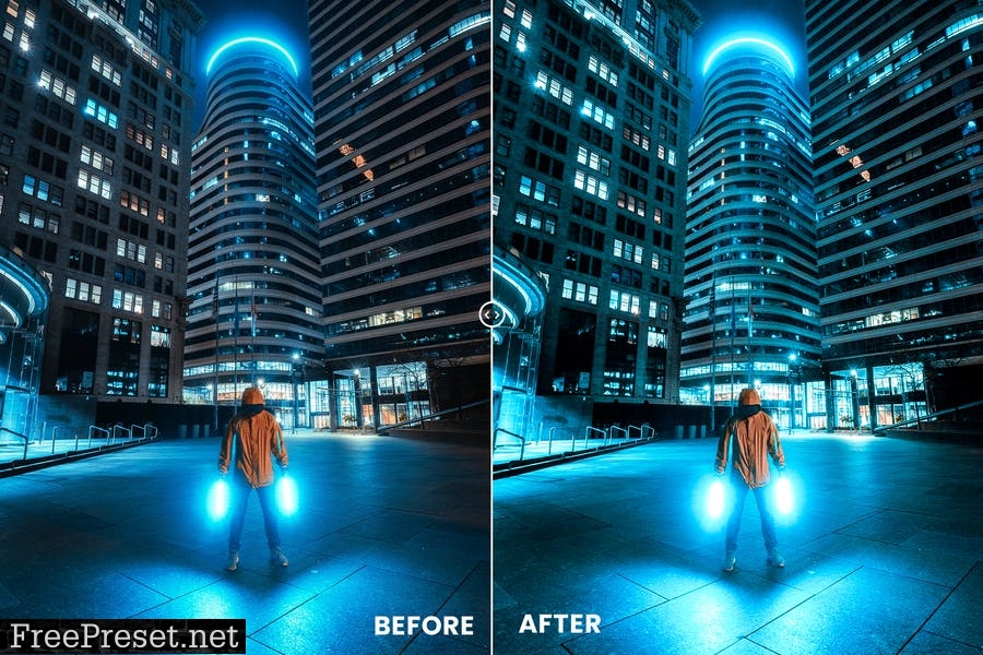 Blue Night Action & Lightrom Presets