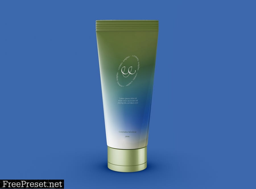 Body Lotion Tube Mockup